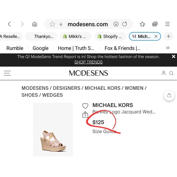 MICHAEL KORS PINK WEDGE SANDAL BERKLEY LOGO JACQUARD IN SOFT PINK SIZE 10 - Picture 12 of 15